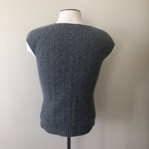 Saks Fifth Avenue 100% Cashmere Sleeveless Sweater - Picture 4 of 8